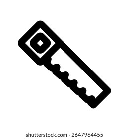 Hand saw icon thick bold line 