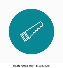 hand saw icon vector