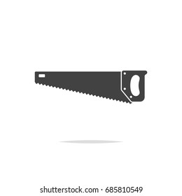 Hand saw icon vector