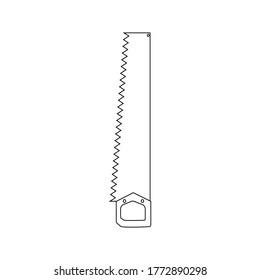 Hand Saw Icon Vector design illustration