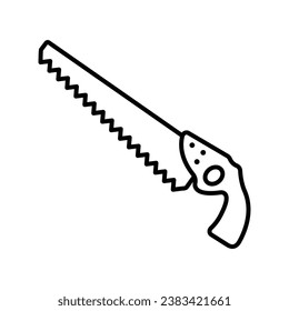 hand saw icon vector design template simple and clean