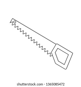 hand saw icon- vector illustration