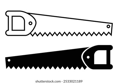 Hand saw icon vector illustration