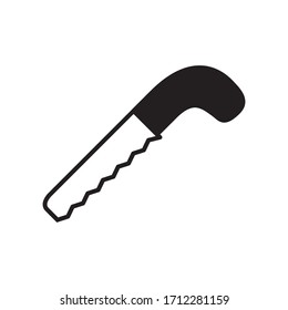 hand saw icon vector symbol template