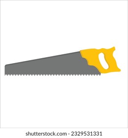 Icono de la sierra de mano. Icono de vector para diseño web aislado en fondo blanco