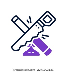 hand saw icon for your website, mobile, presentation, and logo design.