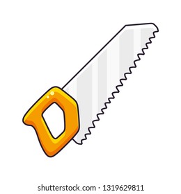 Hand saw isolated