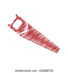 hand saw isolated icon