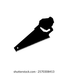 Hand saw silhouette icon vector design.