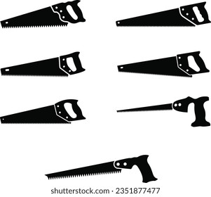 Hand Saw Svg, SAW Tool svg, Hand Saw Silhouette Vector Design svg
