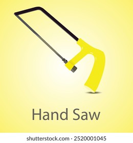 Handsäge Werkzeug Heimvektor Arbeit.