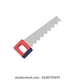 Hand saw tool icon, building and construction equipment