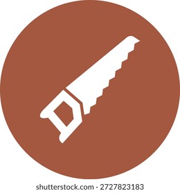 Ilustração de design de ícone de vetor de serra de mão