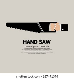 Hand Saw Vector Illustration