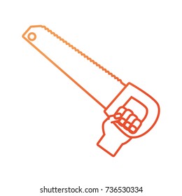 hand saw vector illustration