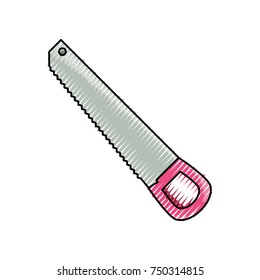 hand saw  vector illustration
