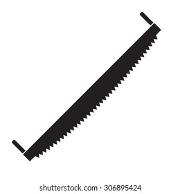 Hand saw vector illustration isolated  