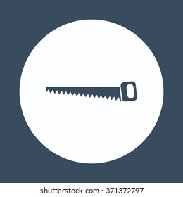 Hand saw woodworking instrument icon icon