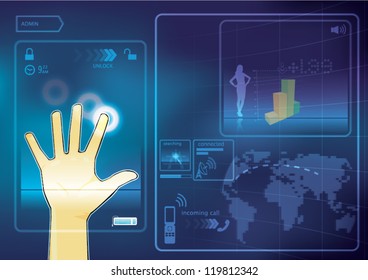 hand scan interface
