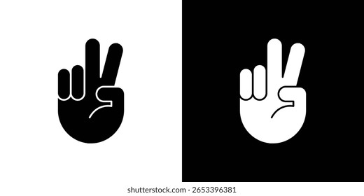Hand scissors icon black silhouette for web, and mobile app