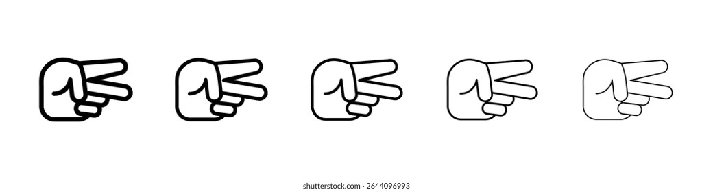 Hand scissors icon concept. graphic design, logo, Web, UI.
