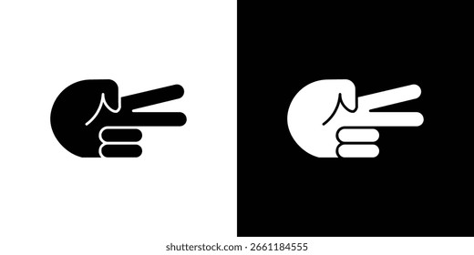 Hand scissors icon of a flat style vector