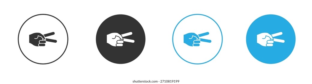 Hand scissors icon. Graphic icon design template
