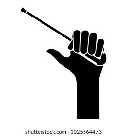 hand with screwdriver tool isolated icon