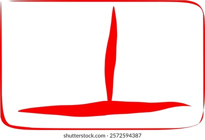 hand scribbled perpendicular math symbols