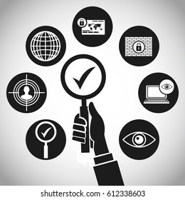 hand search technology protection concept