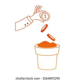 Hand seeding coins