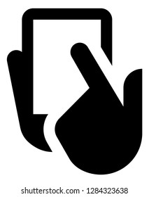 Hand Select Smartphone Vector Icon