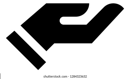 Hand Server Vector Icon