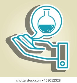 hand service medical isolated icon vector illustration