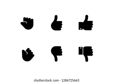 hand set icon, hand finger icon vector, on white background editable eps10 - Vector