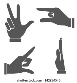 hand set, hand sign