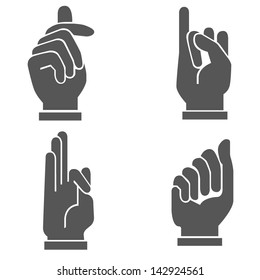 hand set, hand sign