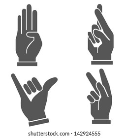 hand set, vector