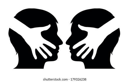 Hand shake between 2 man