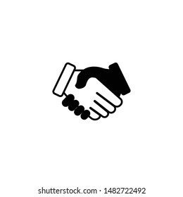 Hand Shake Or Business Icon Design Template Vector