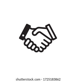 Hand Shake Gestures of Human Hand Icon In Trendy  Design Vector Eps 10