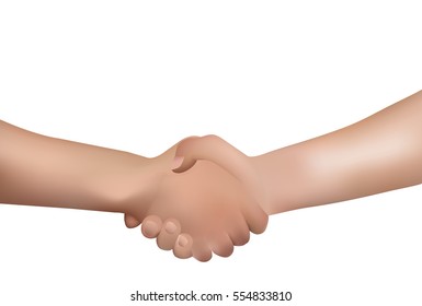 Hand shake human background