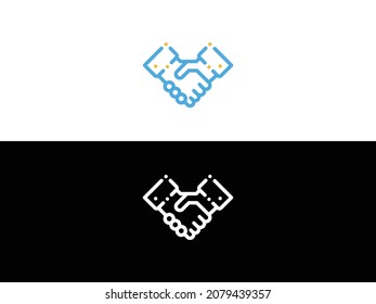 icono de apretar la mano. icono de apretón de manos. Agitar las manos es un símbolo de felicitación y asociación de negocios.