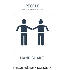 hand shake icon. high quality filled hand shake icon on white background. from people collection flat trendy vector hand shake symbol. use for web and mobile