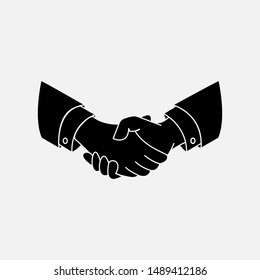 Hand Shake Icon - Sign & Symbol Logo Vector.