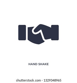 hand shake icon. Simple element illustration from customer service concept. hand shake editable symbol design on white background. Can be use for web and mobile.