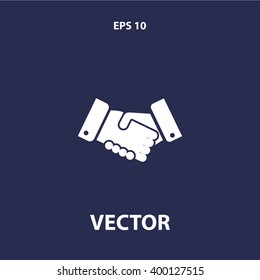 hand shake icon. vector eps10 icon
