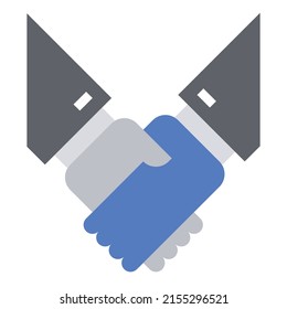 Hand Shake Icon Vector Illustration .