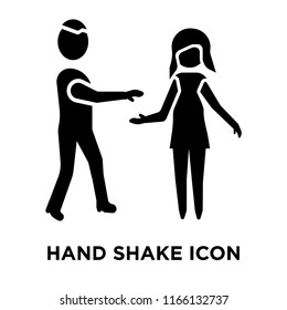 hand shake icon vector isolated on white background, hand shake transparent sign