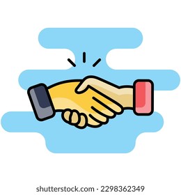 Hand Shake icon - Vector Stock ilustration.